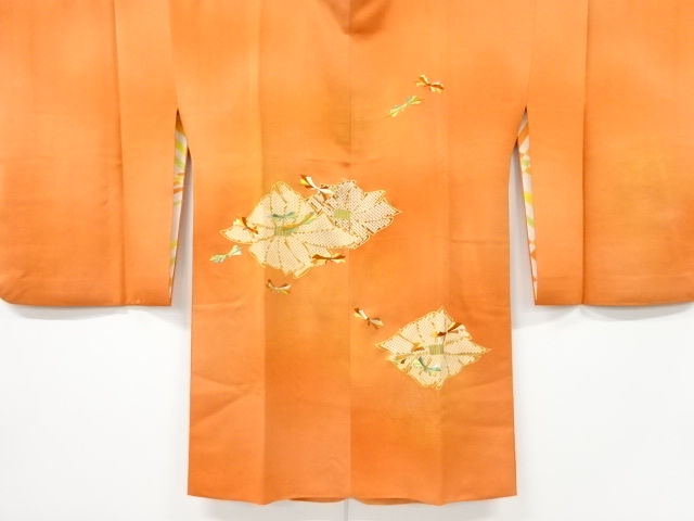 束ね熨斗模様　刺繍　絵羽道行コート